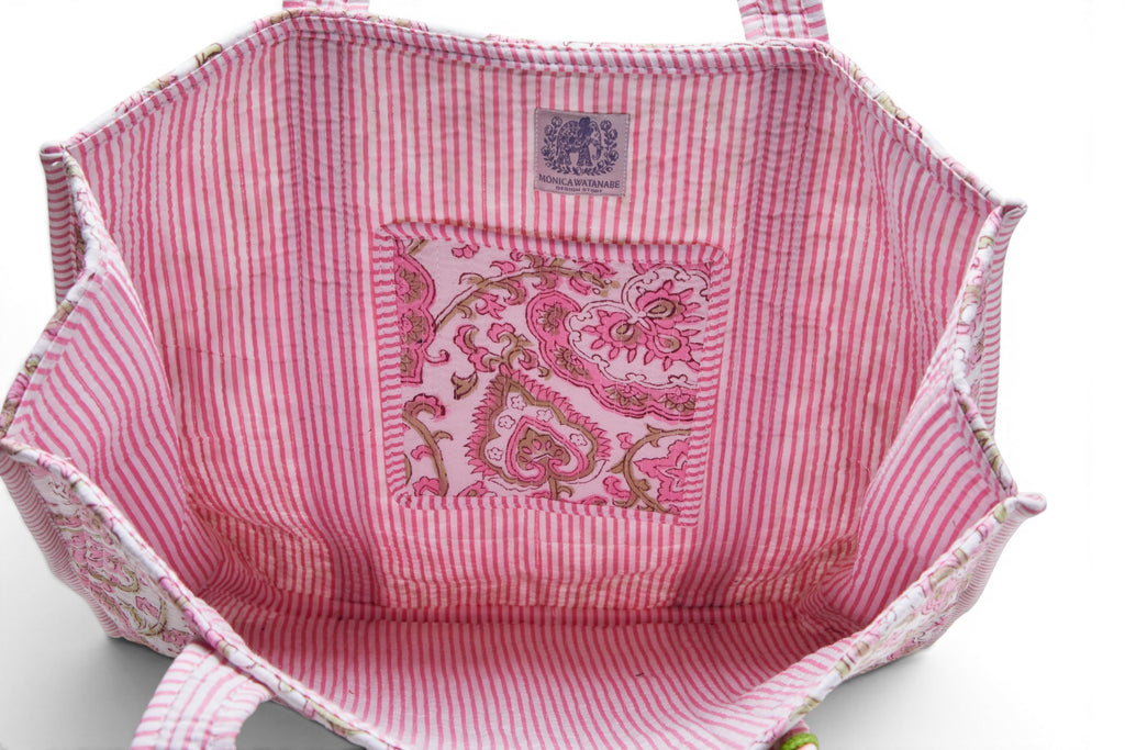 "BLUSH HEARTS" TOTE BAG