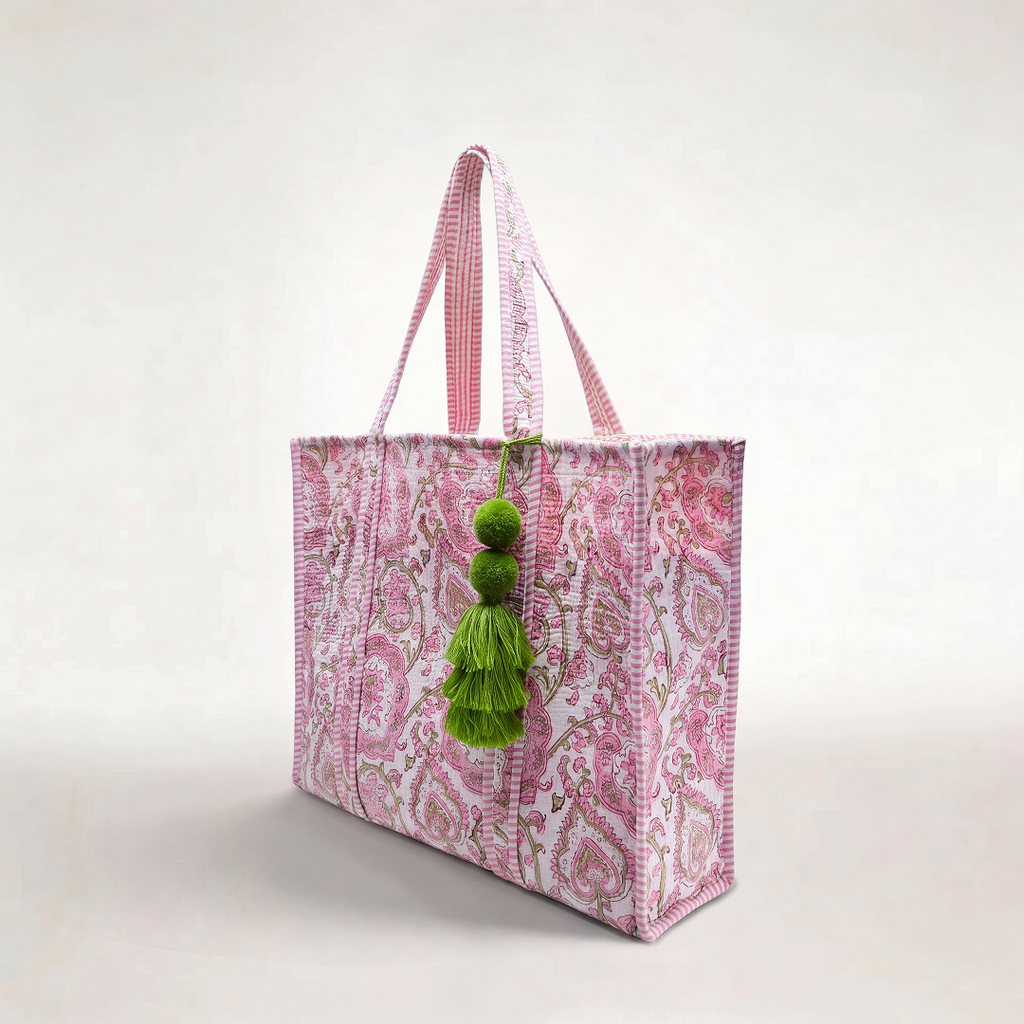 "BLUSH HEARTS" TOTE BAG