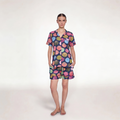 "UMBRELLAS NAVY" SHORT SLEEVE PAJAMA