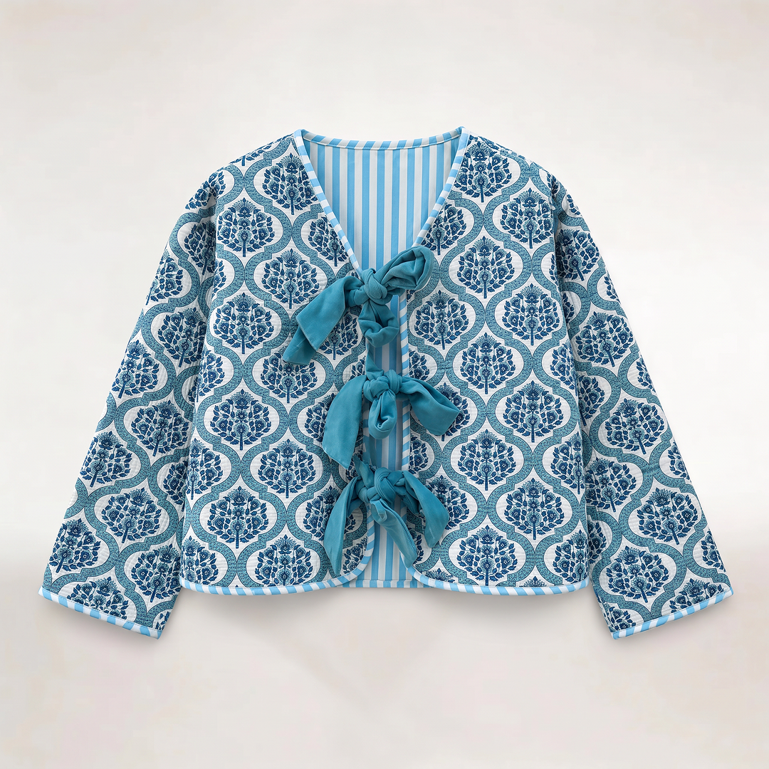 "BLUE BOWS" JACKET