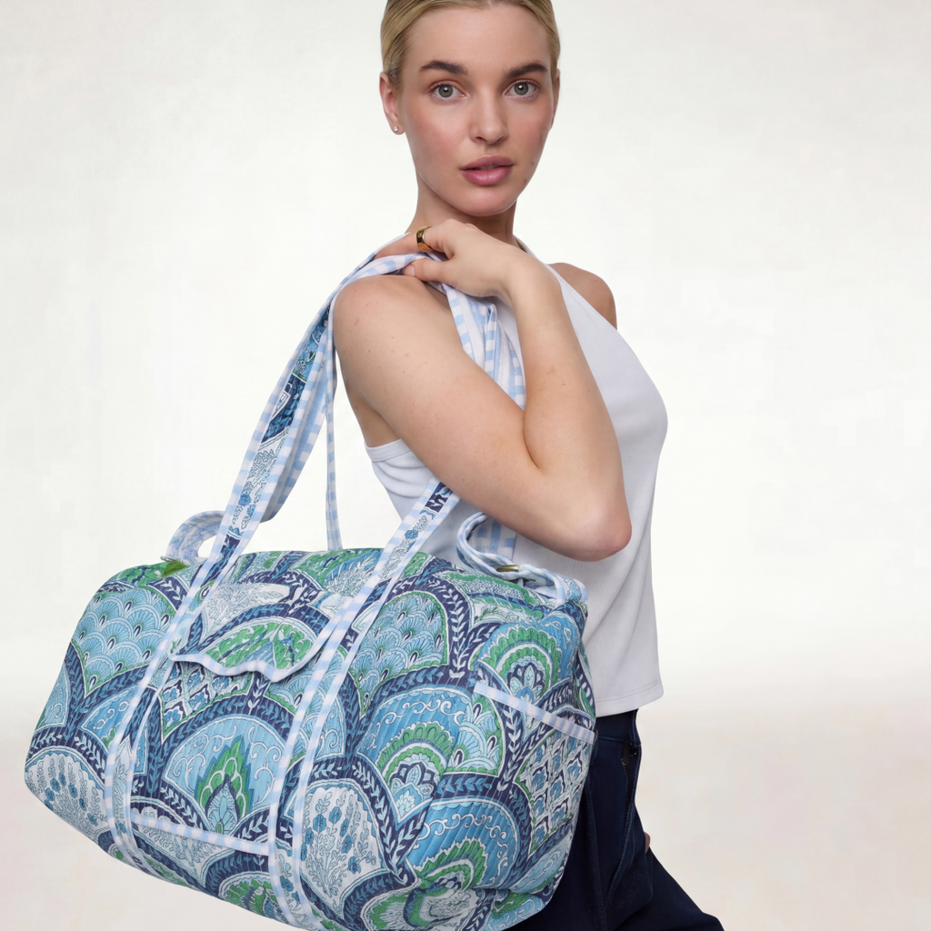 "HERITAGE BLUE GARDEN" TRAVEL BAG
