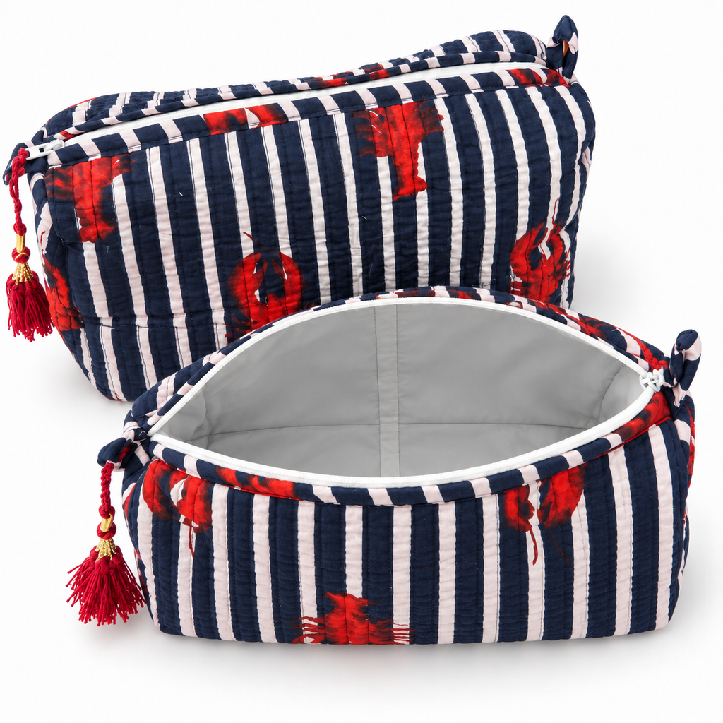 "LONG ISLAND NAVY" COSMETIC BAG