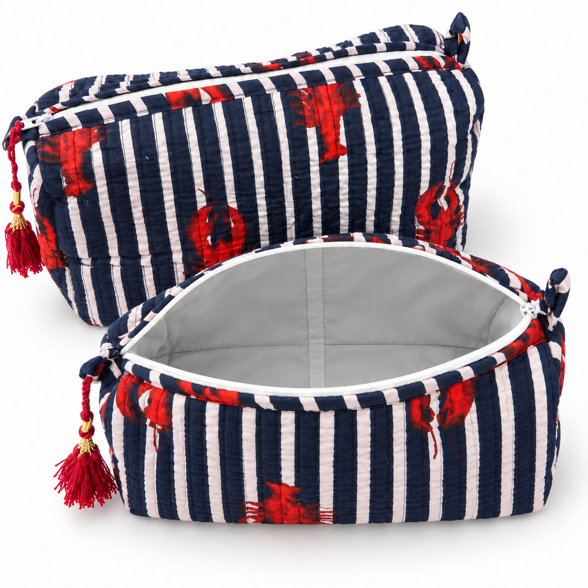 "LONG ISLAND NAVY" COSMETIC BAG