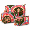 "THE PALMS" COSMETIC BAG
