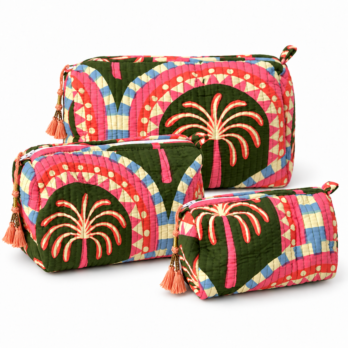 "THE PALMS" COSMETIC BAG