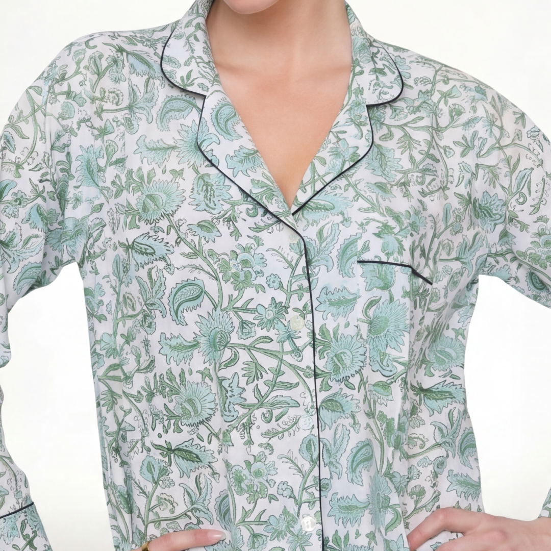 PIJAMA "GREEN PORCELAINE"