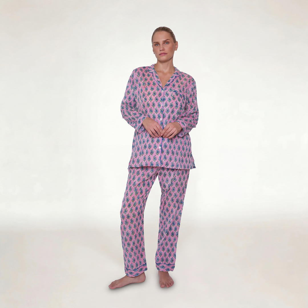 PIJAMA "LAVENDER SUMMER" CON PANTALON