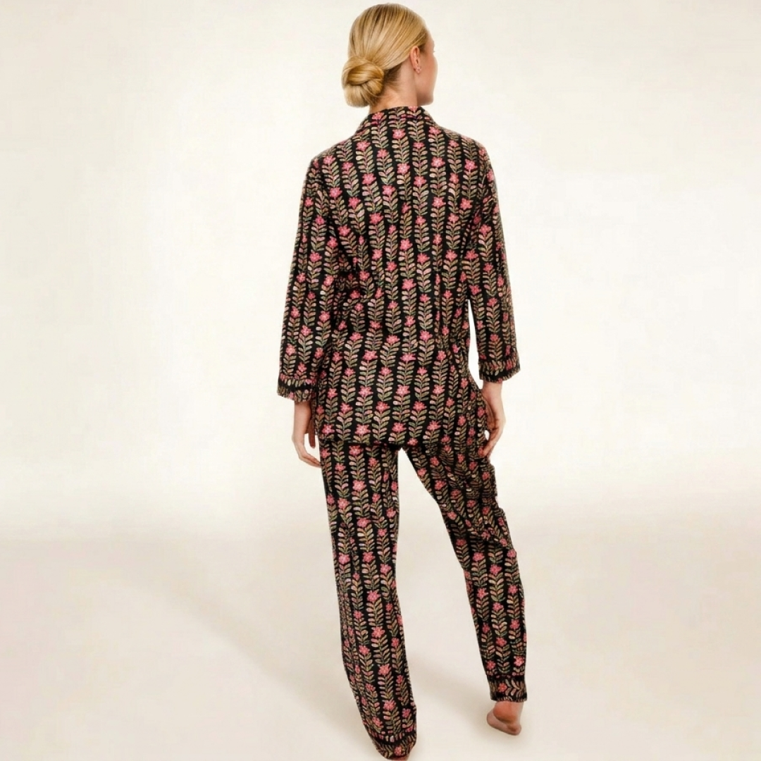PIJAMA "NOIR GARDEN"