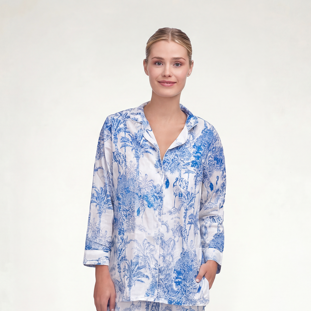 PIJAMA "PARIS AZUL"  CON PANTALON