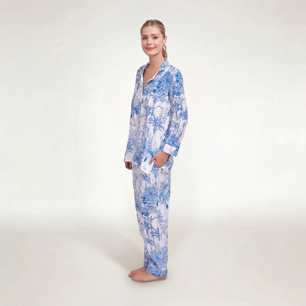 PIJAMA "PARIS AZUL"  CON PANTALON