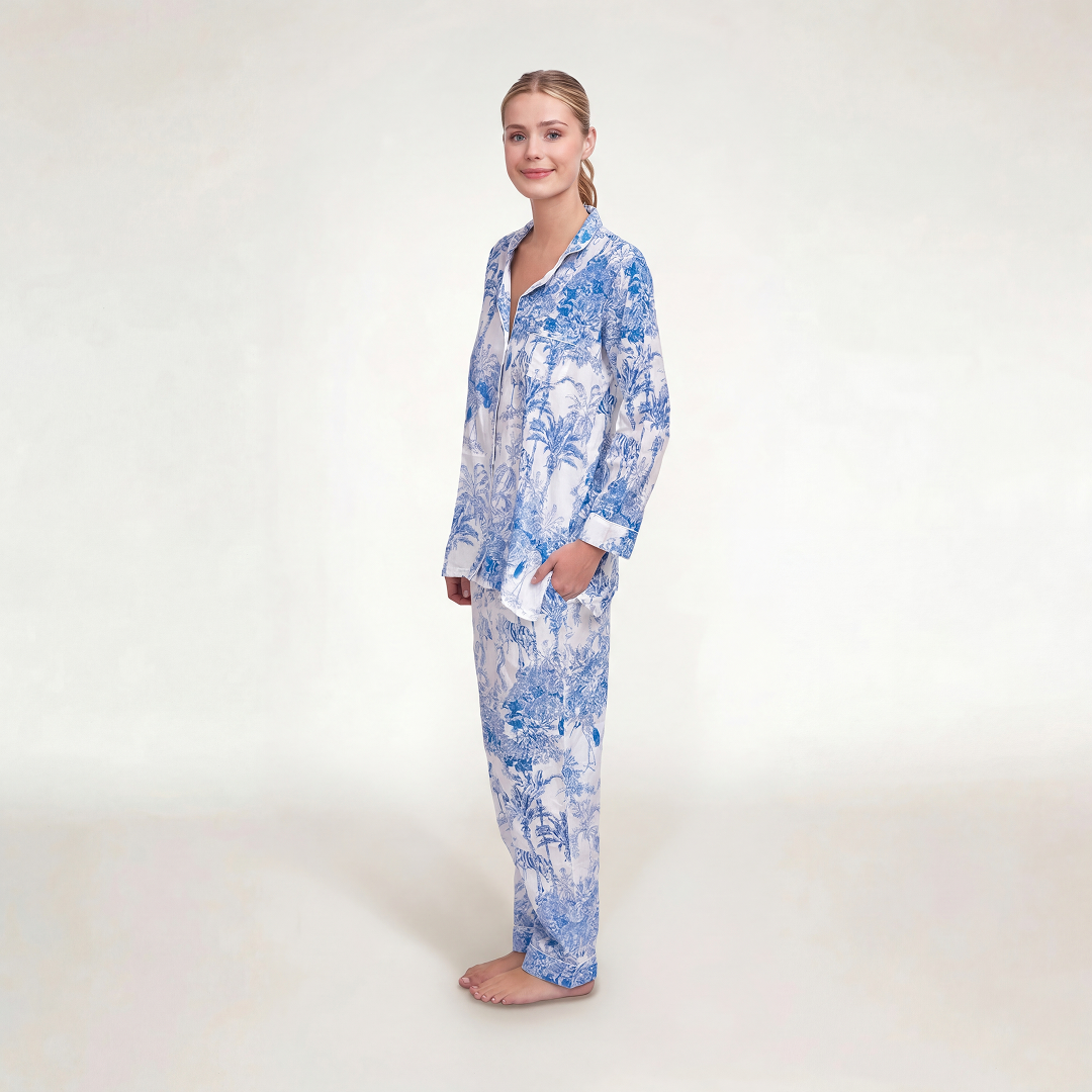 PIJAMA "PARIS AZUL"  CON PANTALON