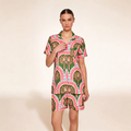 "THE PALMS" PAJAMA WITH SHORTS