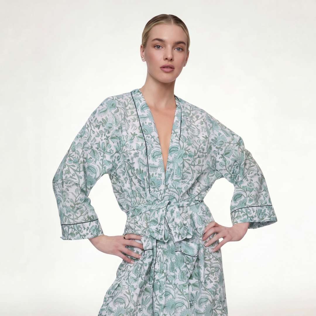 ROBE "GREEN PORCELAINE"