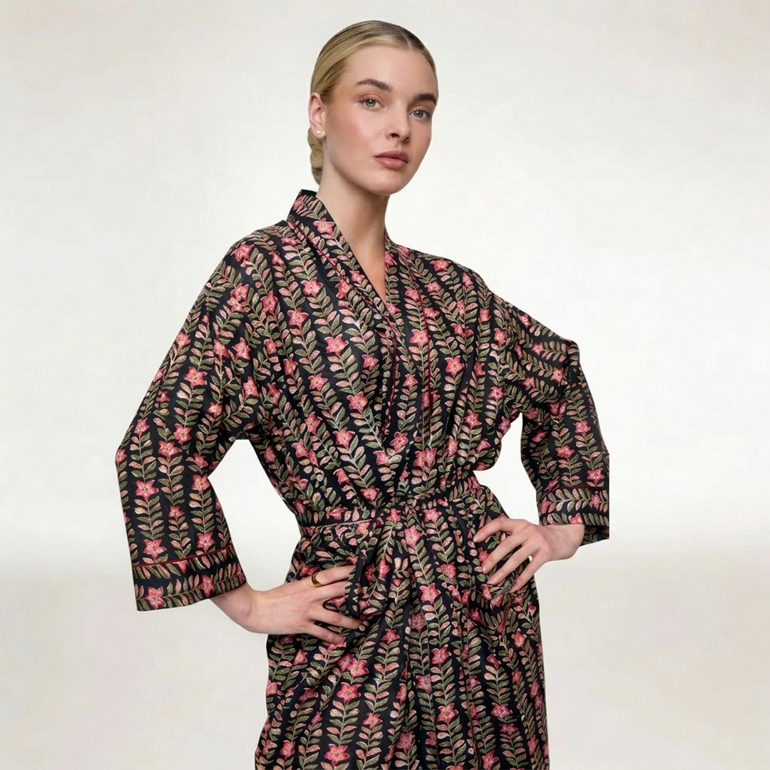 ROBE "NOIR GARDEN"