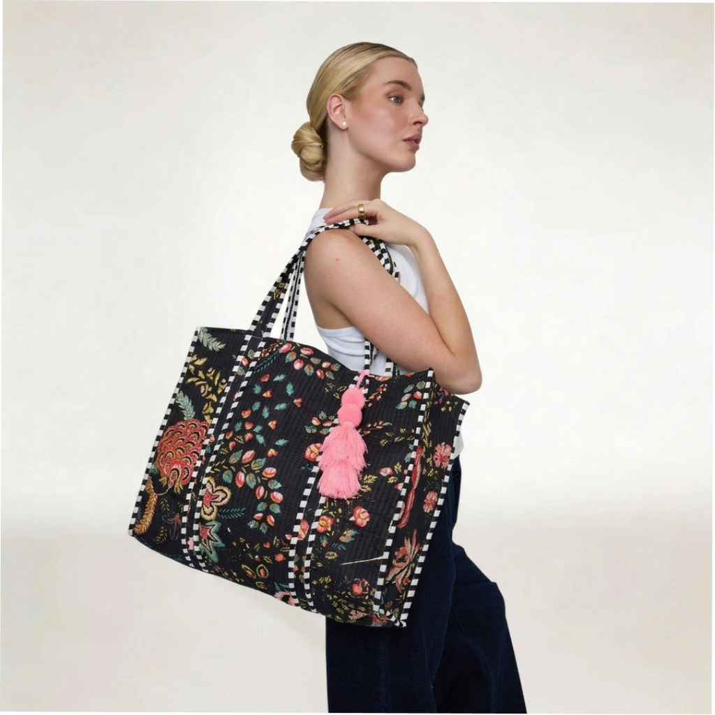 TOTE BAG "MIDNIGHT BLOOM"
