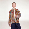 "BOHEMIAN GARDEN BROWN" VELVET JACKET