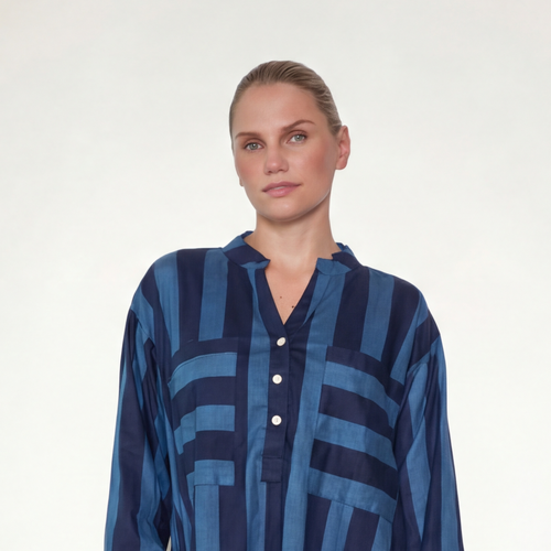 "BLUE STRIPES" DRESS