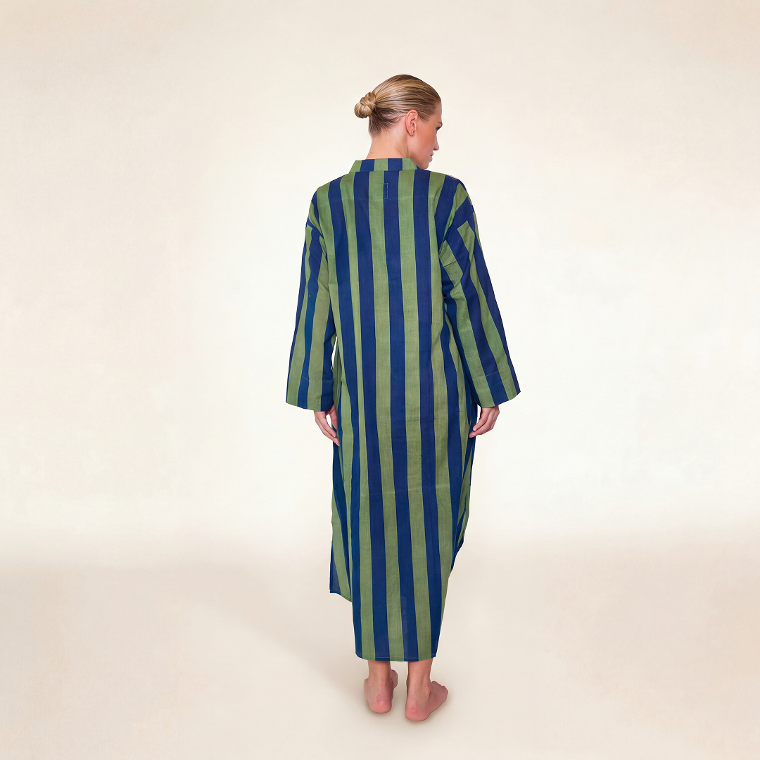 VESTIDO "STRIPES" VERDE